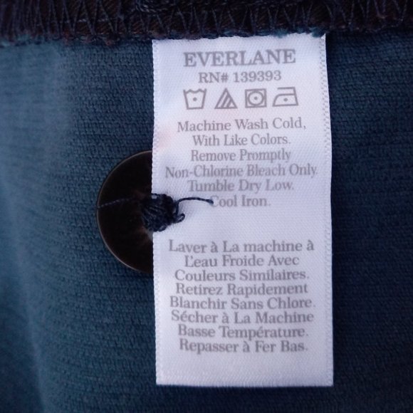 Everlane "The Corduroy Wide Leg Pant" Teal 12 - Picture 11 of 13